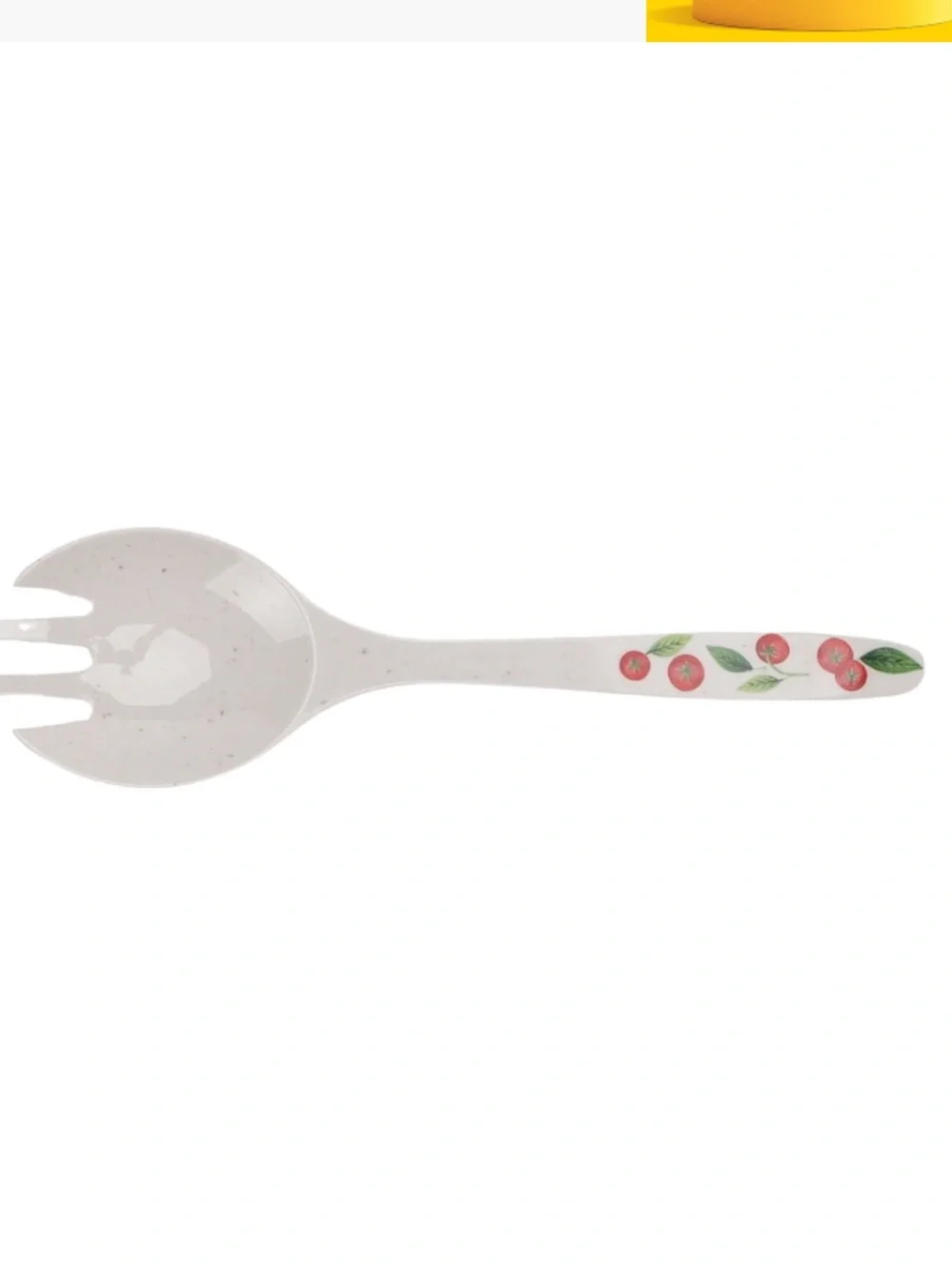 Better Homes & Gardens 4-Piece Tomato Beige Reusable Plastic Salad Serving Set